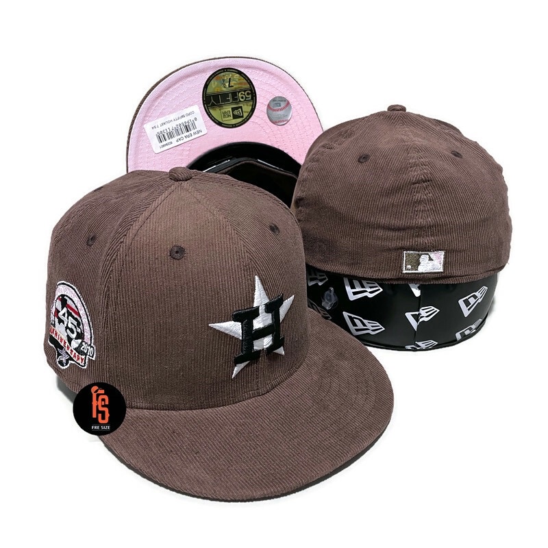 TOPI NEW ERA ORIGINAL 5950 COR 45TH ANNIV HOUSTON ASTROS WALNUT UV PINK