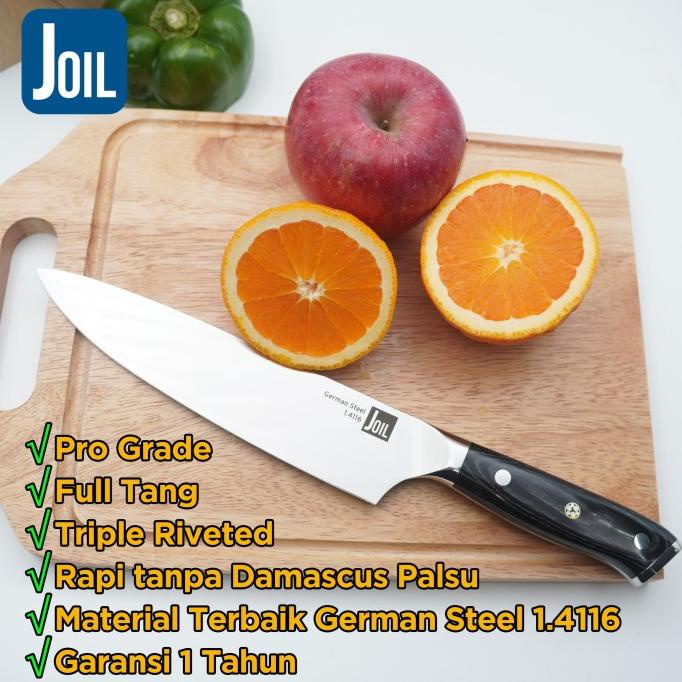 Pisau Dapur Super Tajam Chef Knife Stainless Steel Baja - Joil
