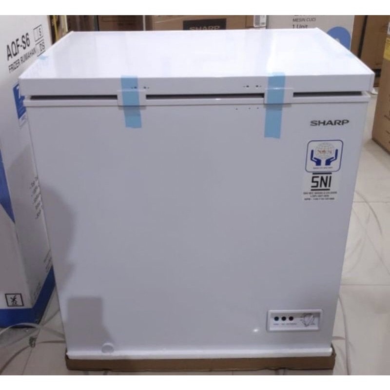 Freezer box SHARP 200 liter. Chest freezer FRV-200. frozen food, daging, dll