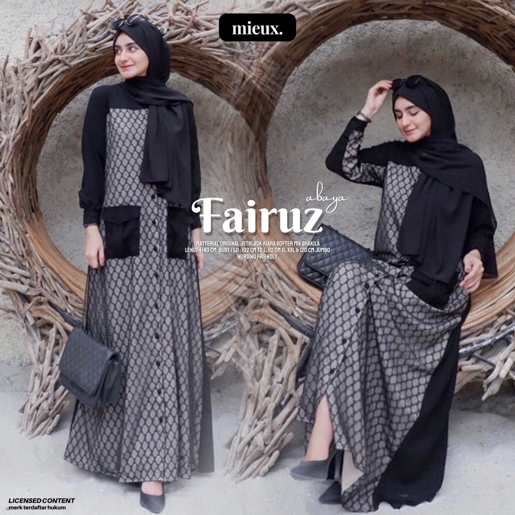 FAIRUZ gamis abaya turkey original mieux