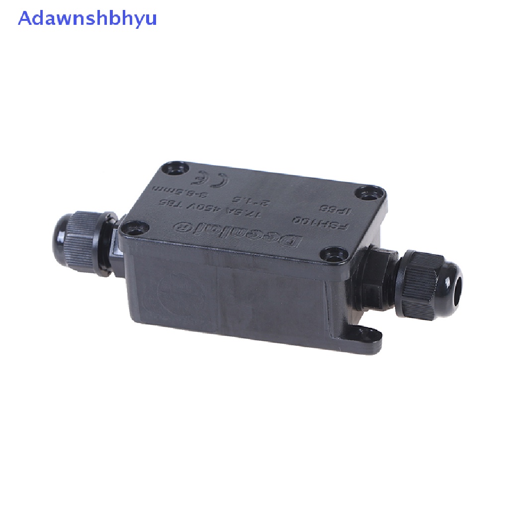 Adhyu Kotak Junction Box Konektor Kabel Waterproof 2Way IP66 Outdoor Dengan Terminal 450V ID