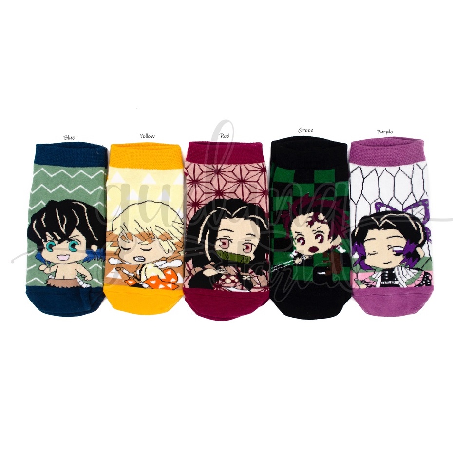 Kaos Kaki Anak Motif Kimetsu No Yaiba Socks Motif Film Anime Simple GH 103166