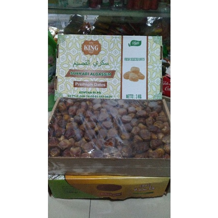 

kurma sukari 3kg asli arab saudi kurma raja sukkari