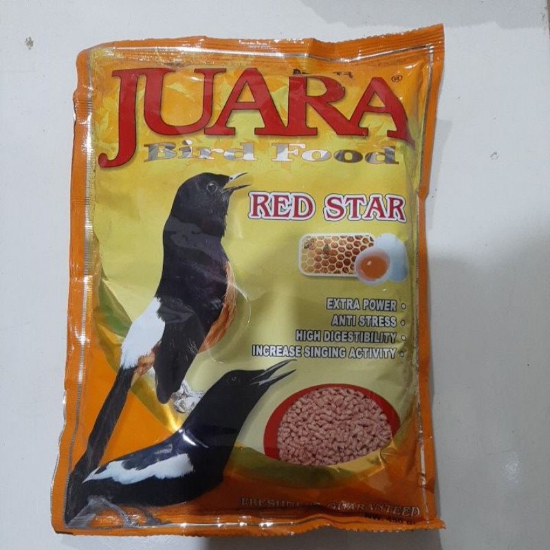 juara bird food red star 450g