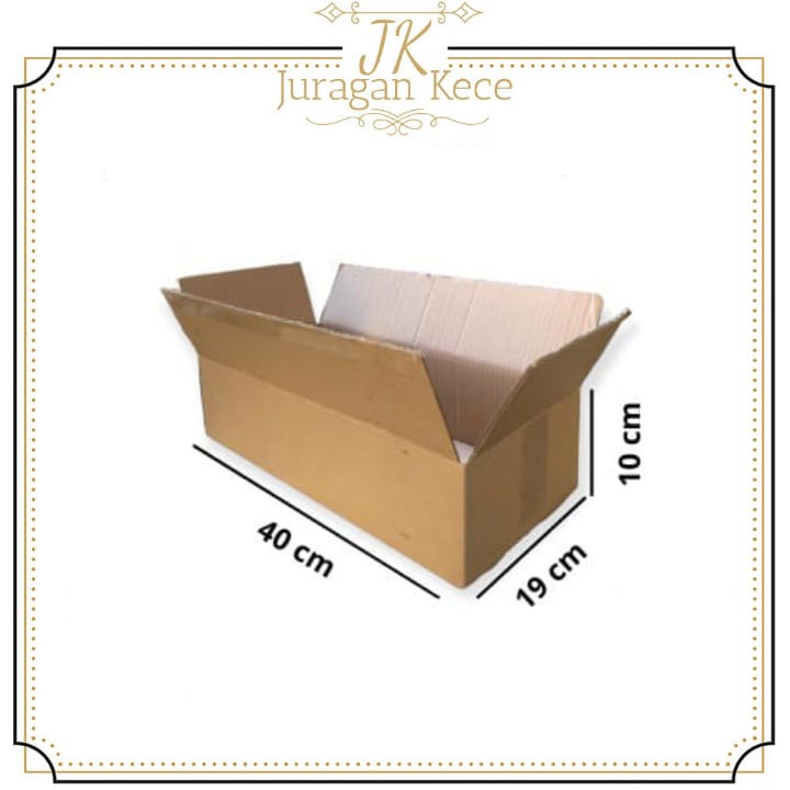 

Kardus Box Polos Packing Serbaguna Ukuran 40x19x10CM