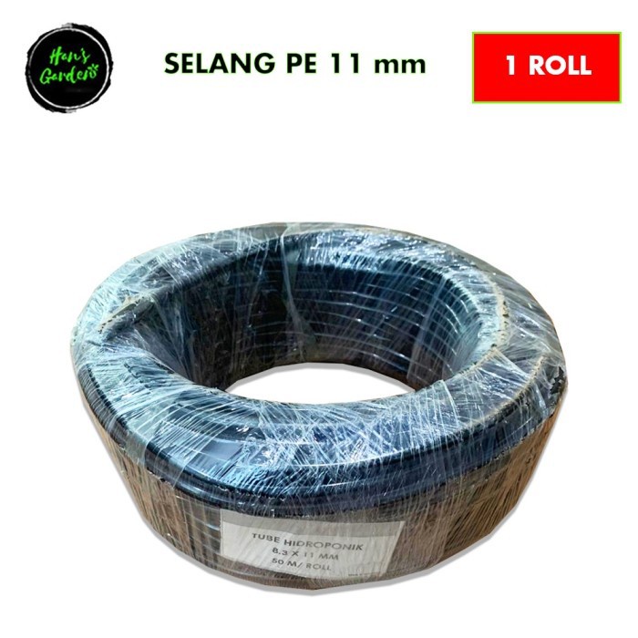 [50Meter] Selang PVC 11 mm - Selang PU Irigasi Pertanian - Selang Hdpe Hidroponik - Selang Semprot Steam Sprayer - Selang PE 11Mm Doorsmeer - Selang Drip Seprayer Elektrik