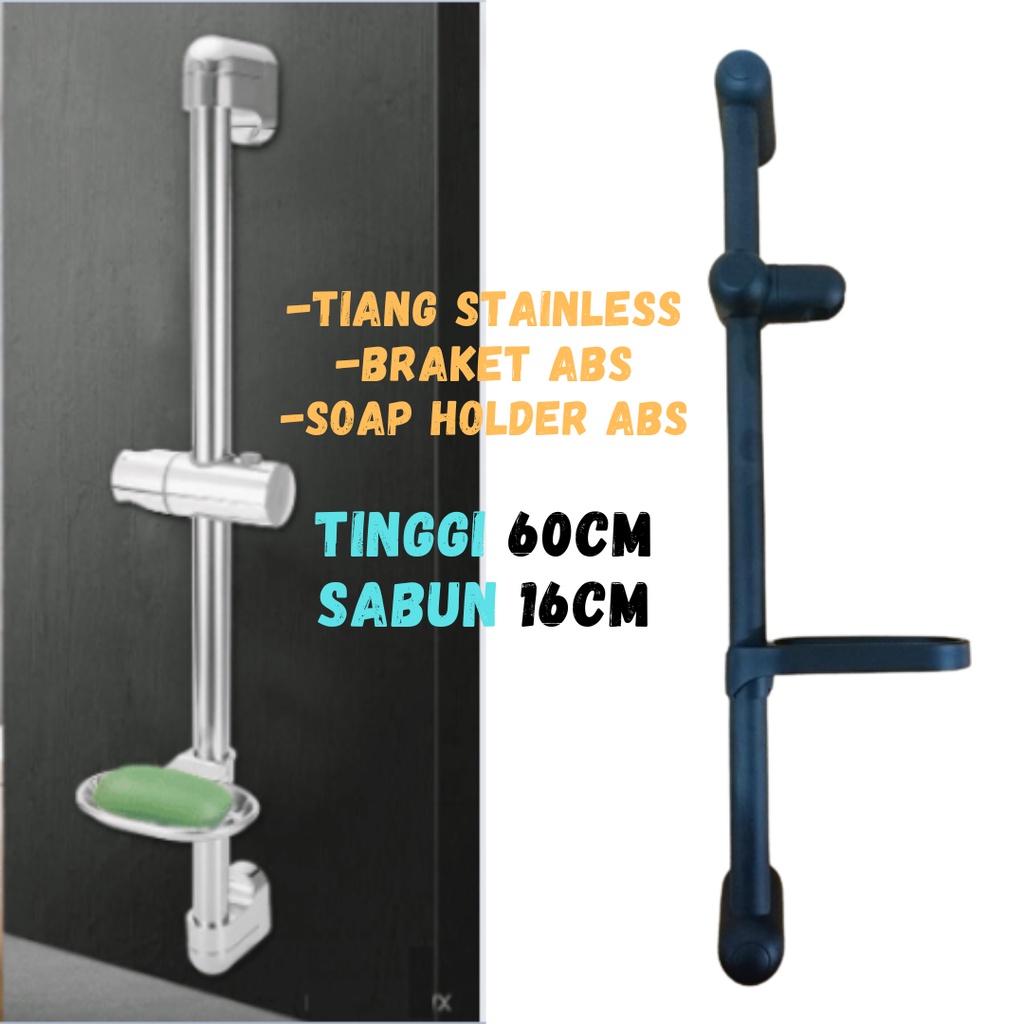 Tiang shower plus hand shower standing kamar mandi set komplit lengkap murah