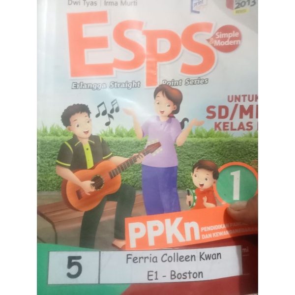 buku esps PPKN kelas 1 SD