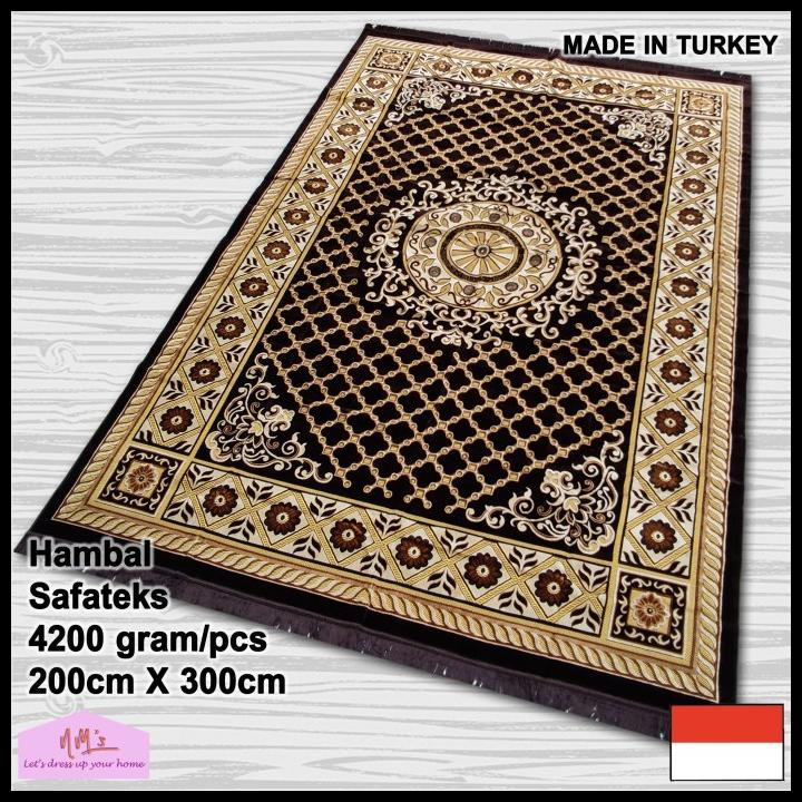 Promo Safatex Karpet Hambal Turki Permadani Alas Duduk Bludru Jumbo 200X300
