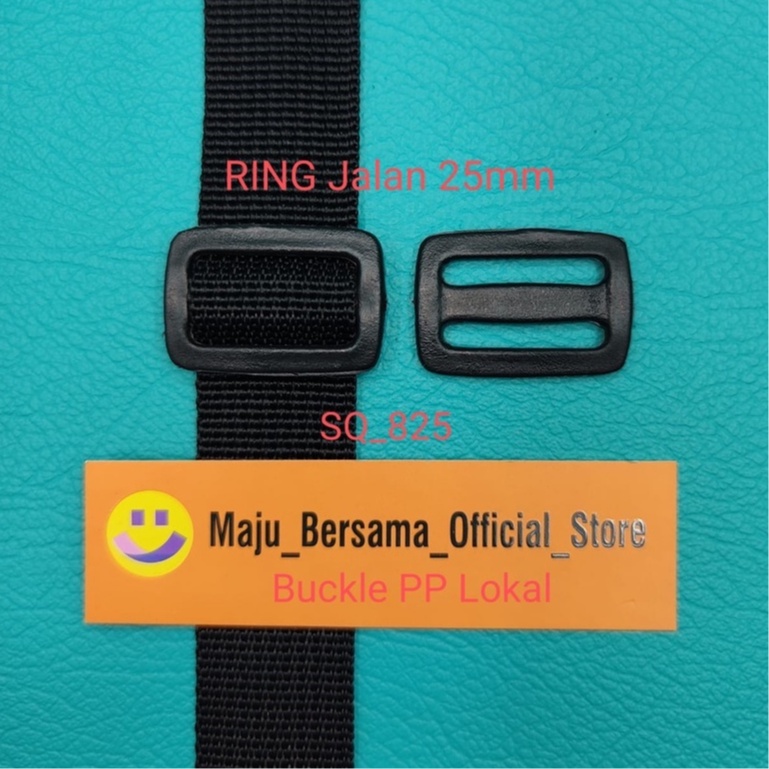 Buckle PP Lokal-Ring Kotak &amp; RING Jalan ( 15-20-25mm ) Sendal/Ransel - SW1