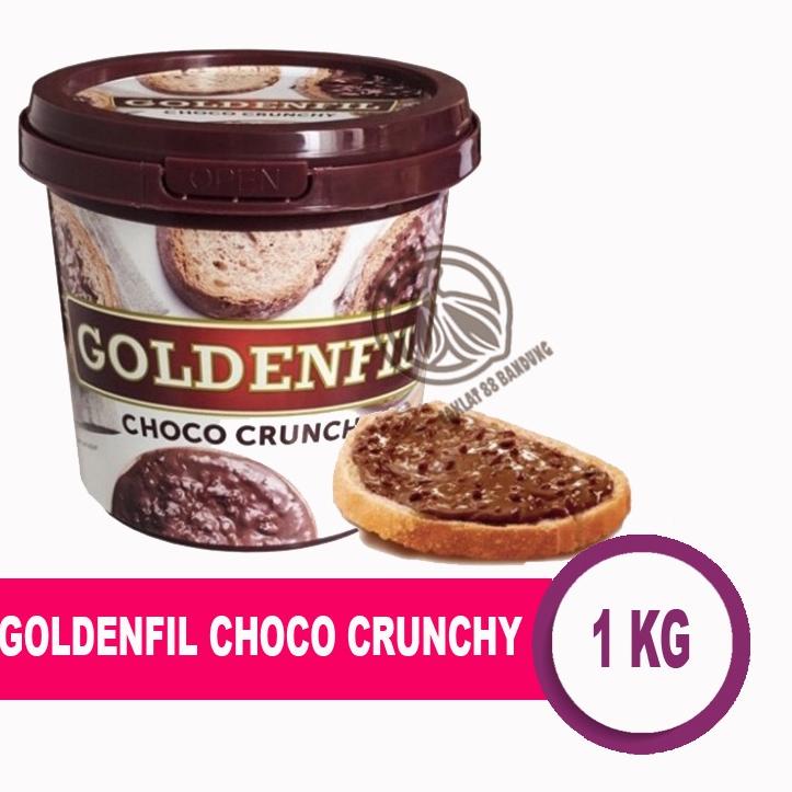 

limited Edition✔️Goldenfil Choco Crunchy 1 Kg Spread, Selai Cokelat 1kg Chocolate Olesan Roti 1 Kilo Gram|SQ6