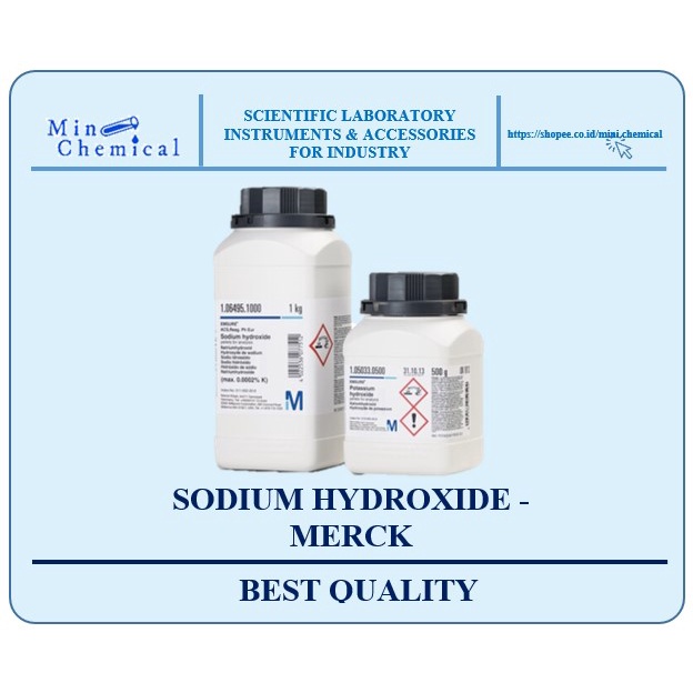 Jual Merck Natrium Hidroksida Sodium Hydroxide Naoh Ecer Gram