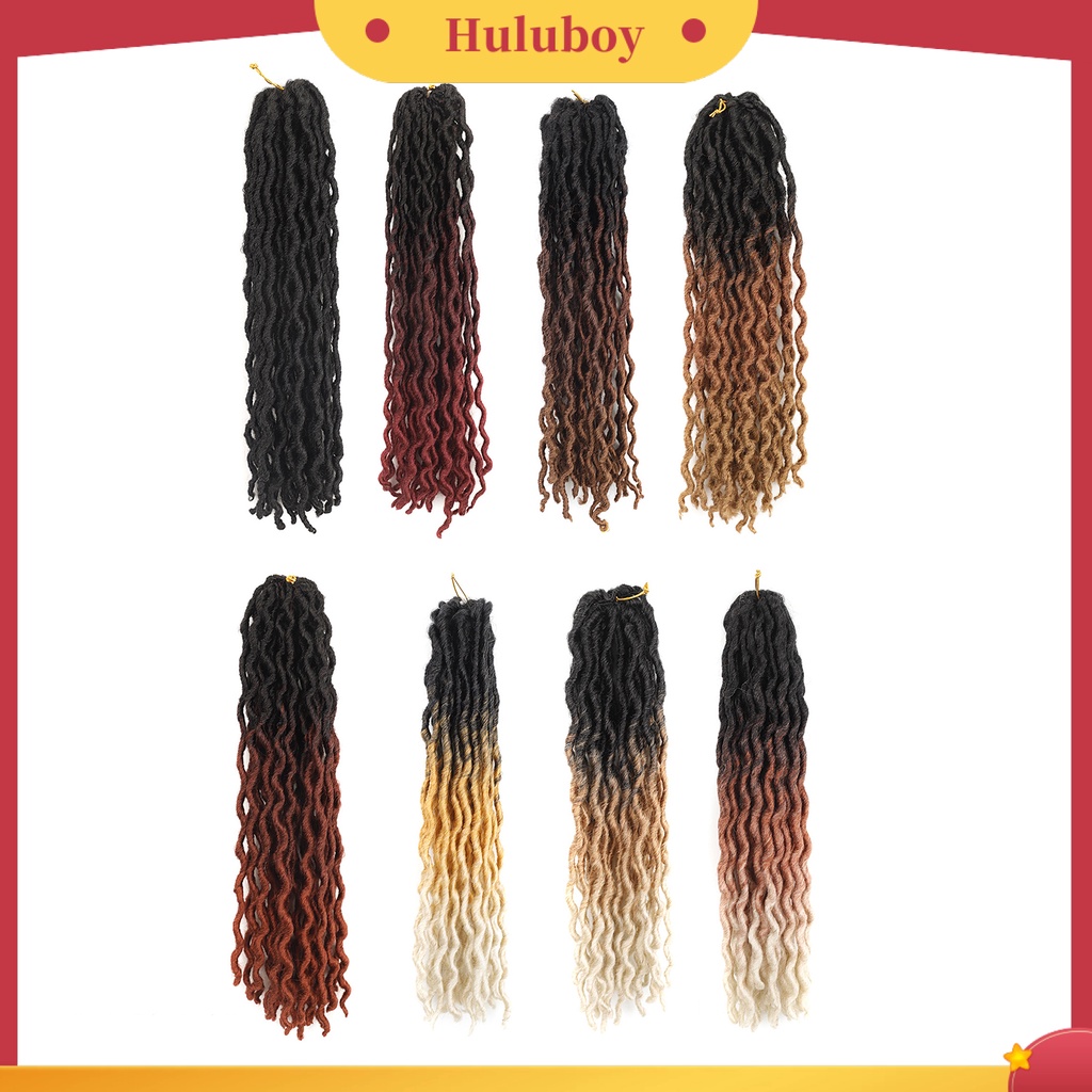 Wig Rambut Kepang Keriting Gimbal Tebal Warna Hitam Untuk Wanita