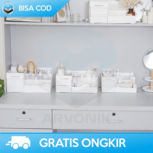 TEMPAT PENYIMPANAN KOSMETIK RAK ORGANIZER SKIN CARE DAN MAKE UP SIZE M