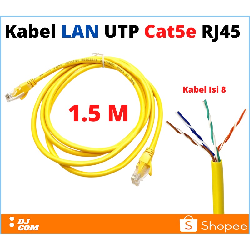 Kabel LAN UTP Cat5e RJ45 Ethernet 1.5 Meter