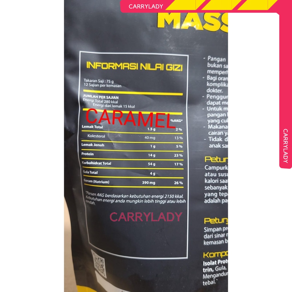 VECTORLABS GAINER VL MASTERMASS MASTER MASS 2LB 2 LB 2LBS 2 LBS 900 GRAM VECTOR LABS SUSU FITNESS WEIGHT GAINER MURAH BPOM HALAL GYM