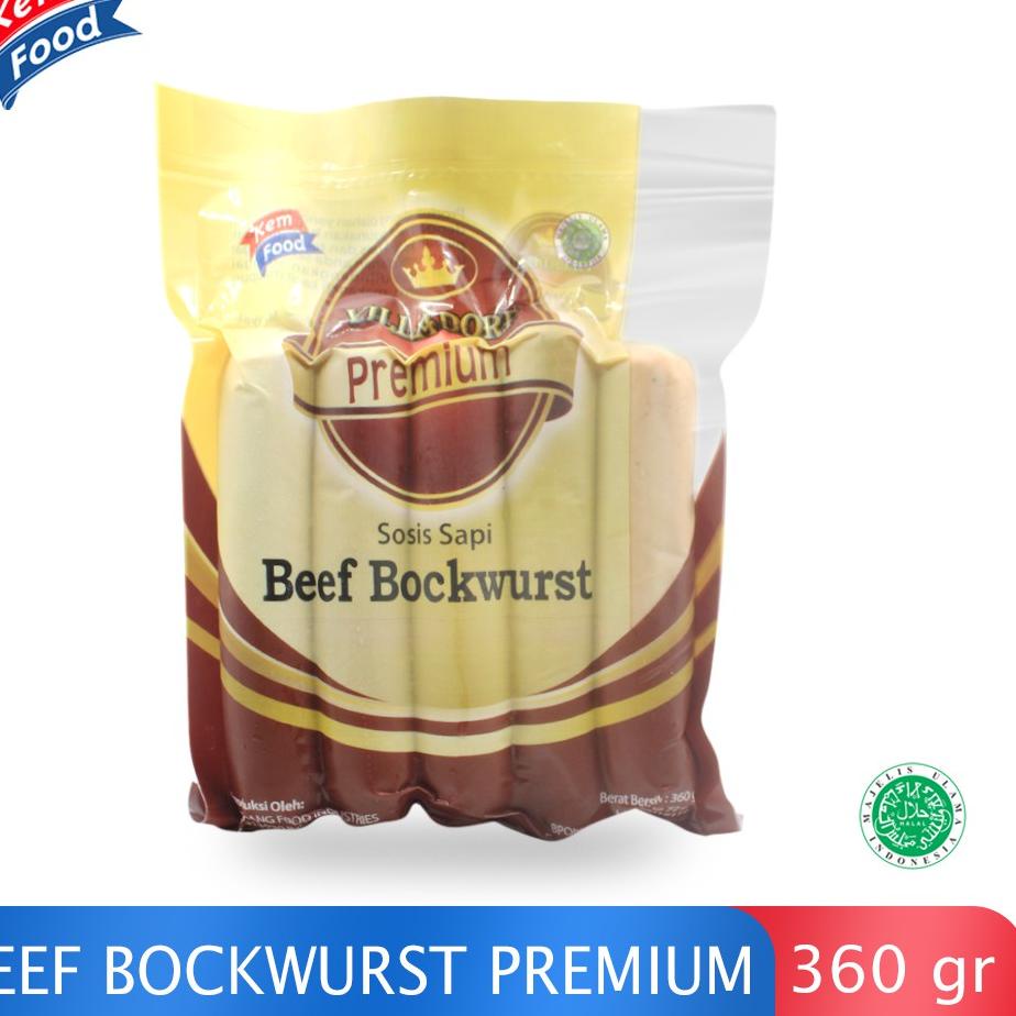 

Stok terbaru Villadorp Beef Sausage - Sosis Sapi Bockwurst 360gr
