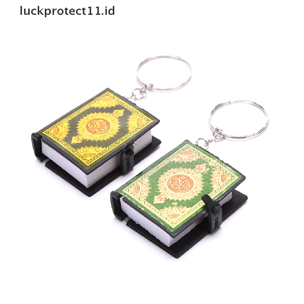 /Fashion Hot//// Gantungan Kunci Islami Alquran Arab Mini Allah Kertas Asli Bisa Baca Liontin Keyring.