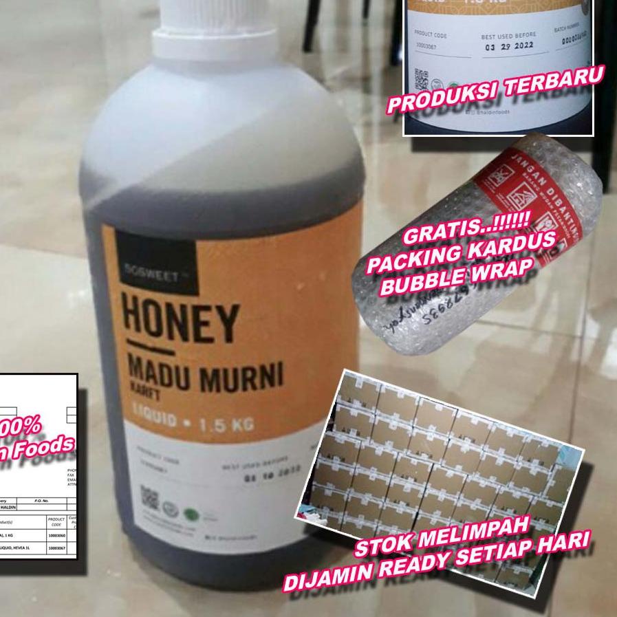 

COD✔️Madu Murni 100% Karet Hevea Haldin Foods 1,5kg|SQ6