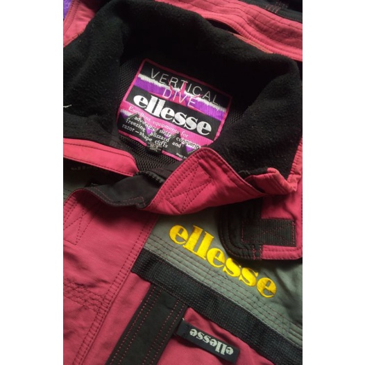 ❌SOLD BANTEN❌ JAKET SKI WEAR SNOWBOARD ELLESSE VERTICAL DIVE VINTAGE THRIFT