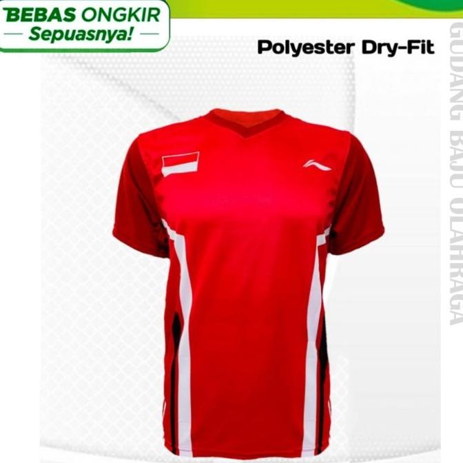 Kaos Badminton L-CHAMP BNI L-159 Jersey Bulutangkis Drifit