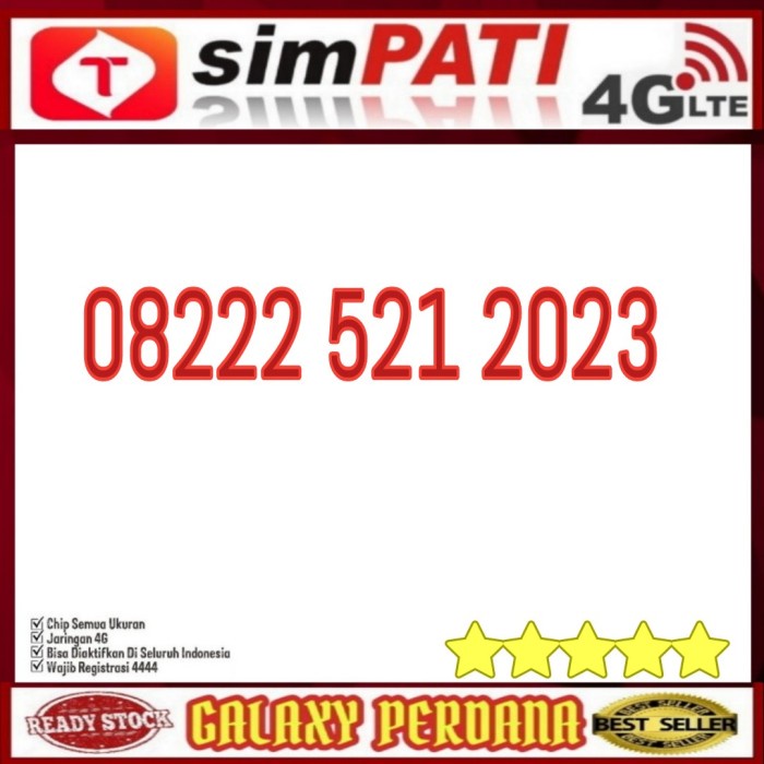 

Nomor Cantik Telkomsel Simpati 4G Lte seri tahun 2023