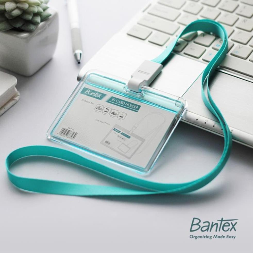

Code(M75W)-♥☞) ID Card / Tempat Kartu Nama Bantex Transparent Holder Lanyard Landscape 8867 bisa cod