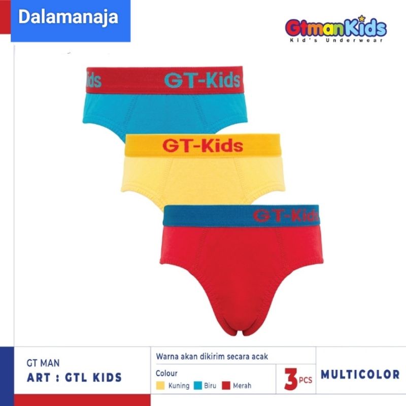 GT MAN - KIDS Cd Anak Pria GTKL Sekotak Isi 3 Pcs Random