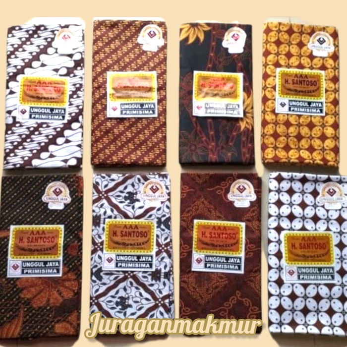 Kain Kain Batik Santoso/Kain Batik Cap Cent/Kain Panjang Batik