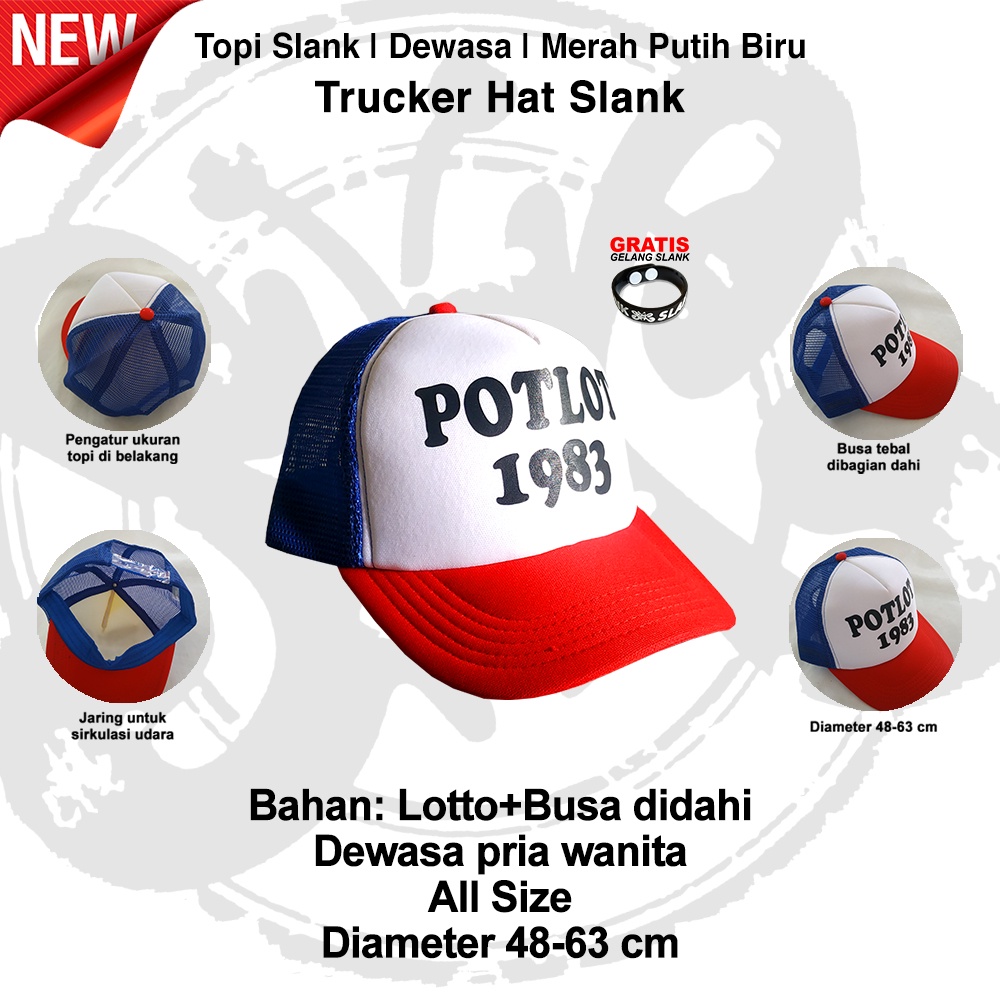 POTLOT 1983- TOPI SLANK - ORIGINAL MADE IN SLANKERS - TAMPIASIH SLANK STORE