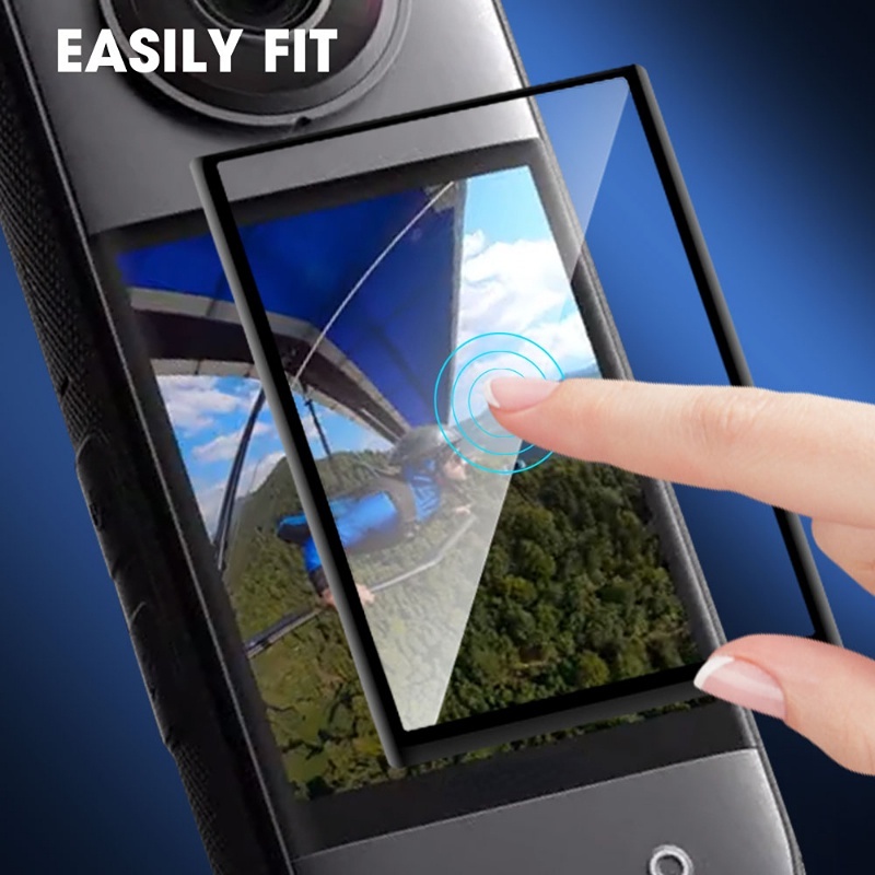 Pelindung Layar Kamera Full Coverage Anti fingerprint Film HD Transparan Screen Film Laminasi Lembut Anti Gores Kamera Film Untuk Insta360 One X3