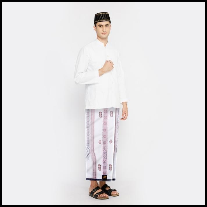 Promo Sarung Atlas Super Premium 970 A9 Jgh Putih Cream