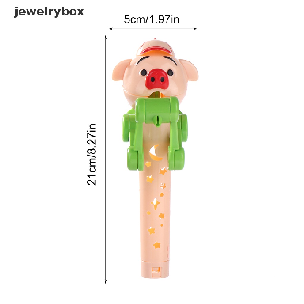 [jewelrybox] 1pc Piggy Lolipop Lucu Robot Kreatif Makan Lolipop Pop Up Case Hadiah Natal Butik