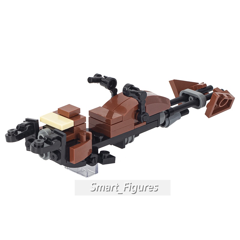 Moc Creative Series Star Wars Speeder Bike BARC Speeder Patrol Speeder Sepeda Swift Speeder Sepeda Angka Mini