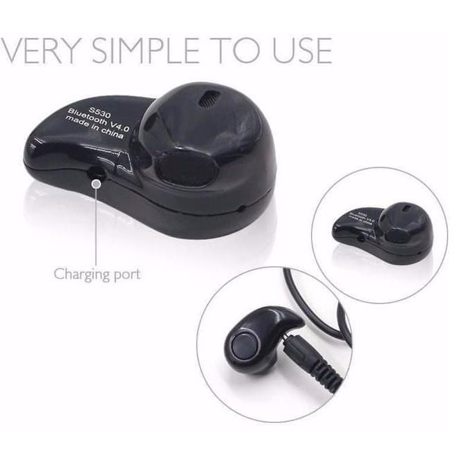 ㊕ Handsfree Bluetooth Keong Ultra Mini / Headset BT Ear Phone USB Charge Handphone Smartphone ヹ