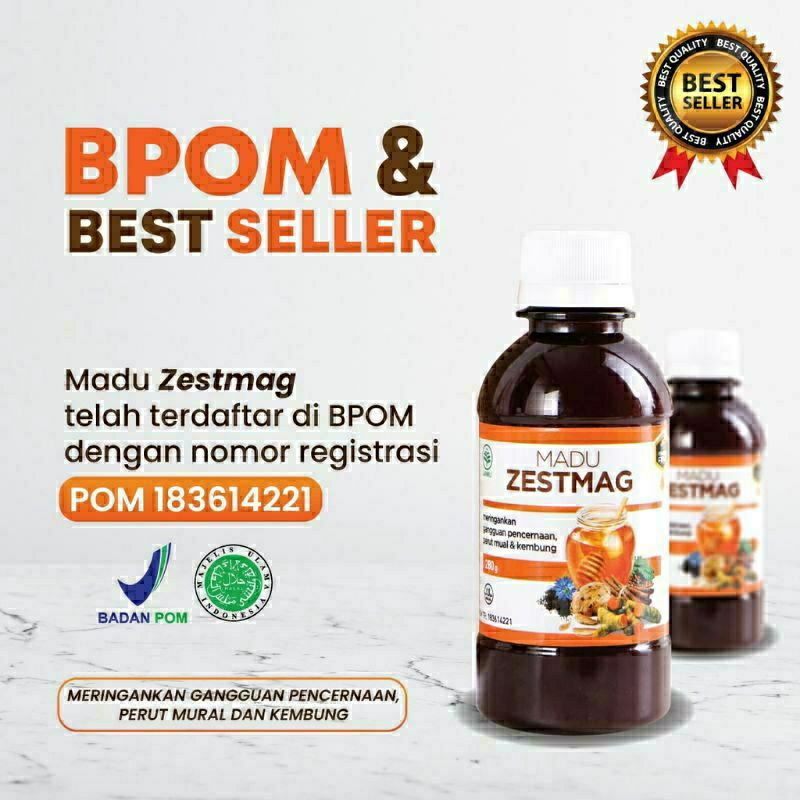 Jual Madu Zestmag Zetmag Zetsmag Original Asli Herbal Asam Lambung Maag