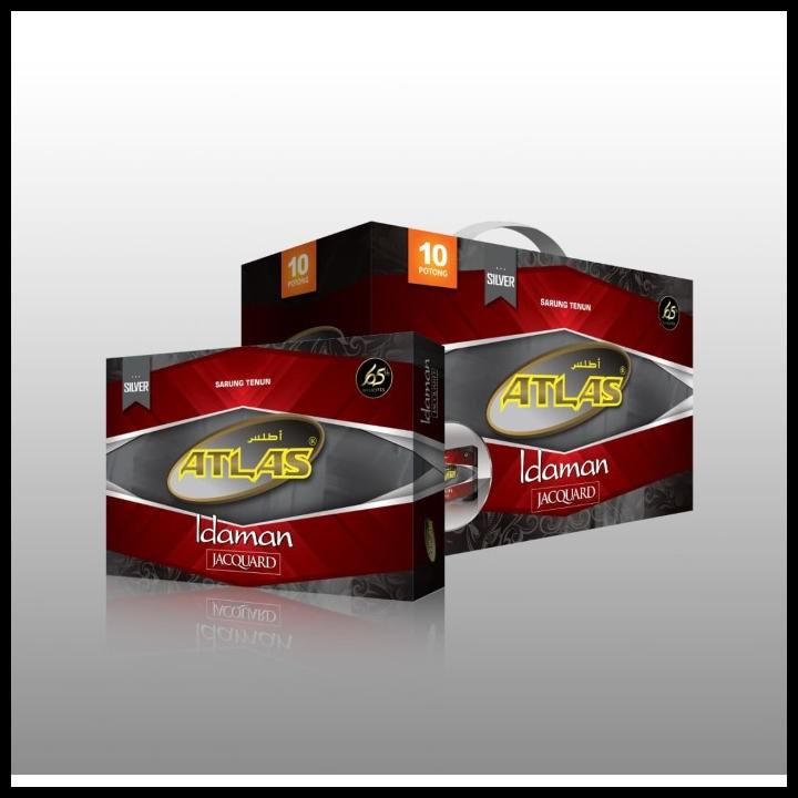 Promo Grosir 10Pcs Atlas Sarung Silver Idaman Jacquard Songket