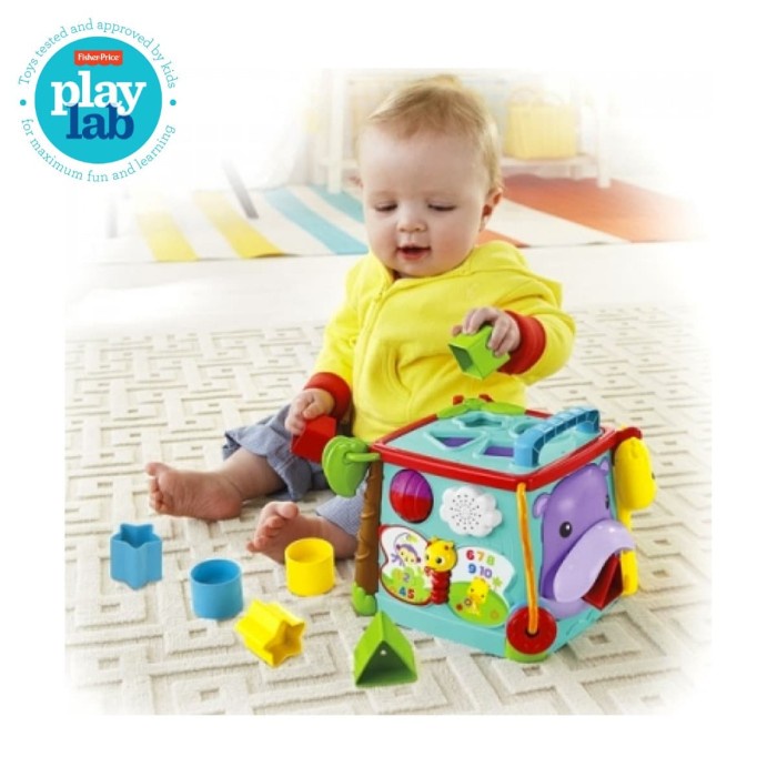 Fisher Price Infant Play & Learn Activity Cube - Mainan Edukasi Anak