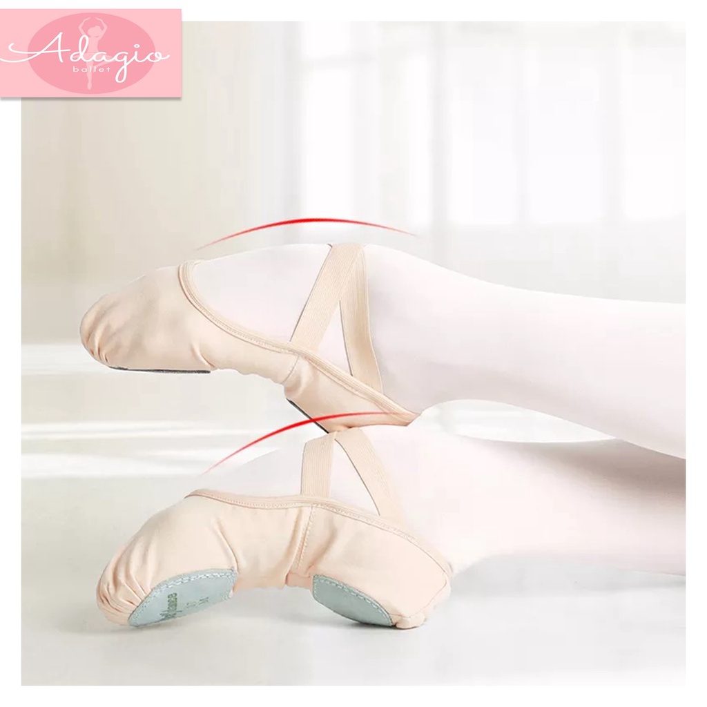 PRO BALLET SHOES - SEPATU BALET PREMIUM PRO ELASTIC CANVAS STRECTH BISA UNTUK YOGA PILATES GYMNASTICS BARRE ALAS KAKI PRO BALERINA dupe sodanca so danca