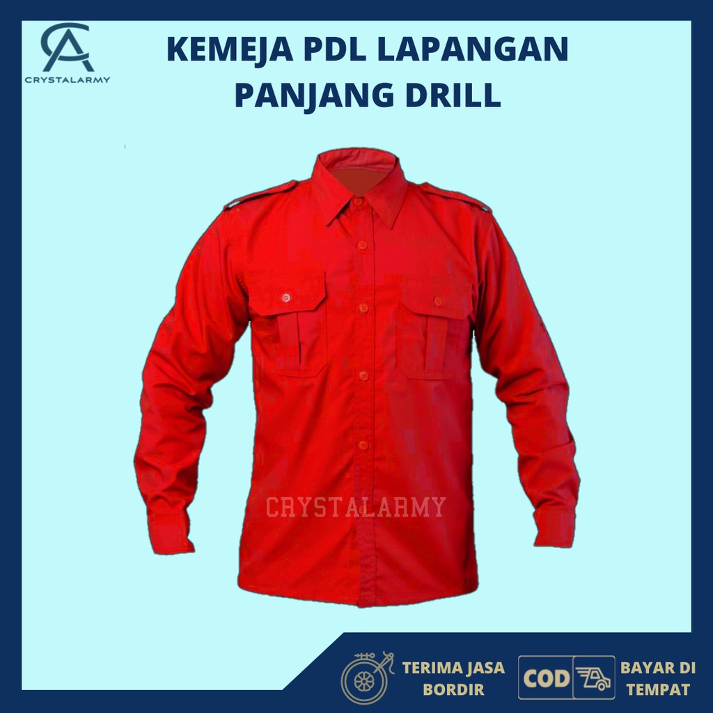 Kemeja Pdl Lapangan / Kemeja Pdl / kemeja Kerja Pria / Kemeja formal / Kemeja Amerikan Drill