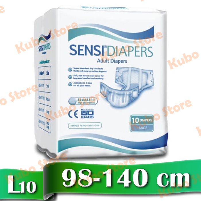 Sensi Diapers Adult Perekat size L isi 10 Popok Dewasa Orang Tua PREMIUM