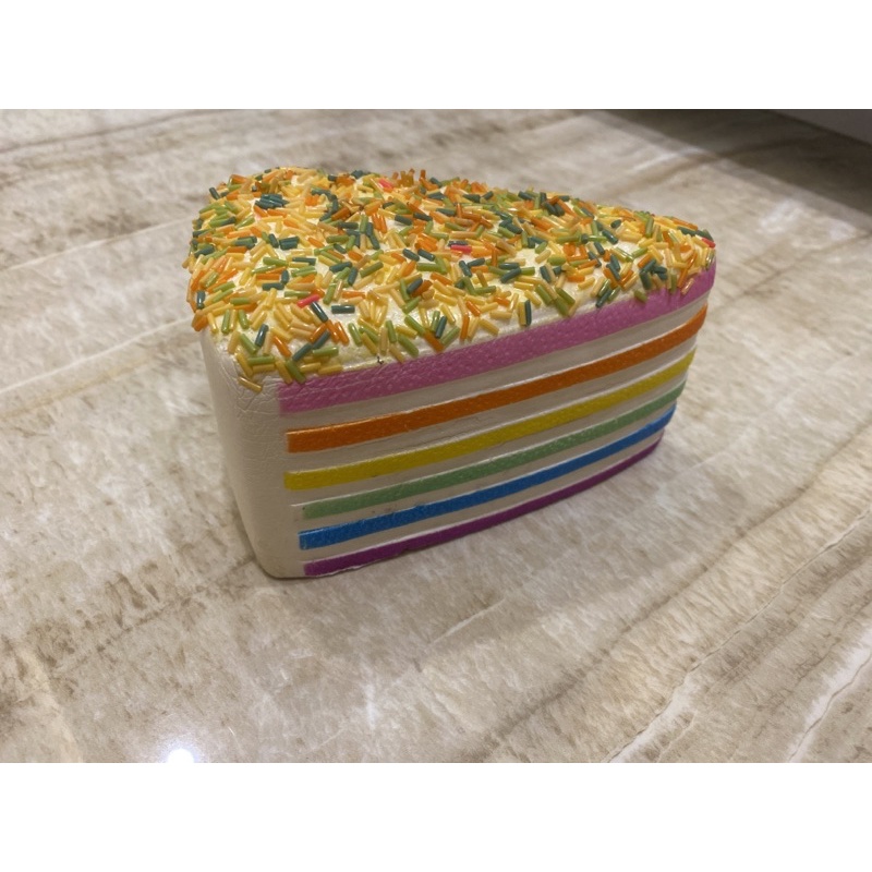 Rainbow cake squishy(preloved).Slowrising