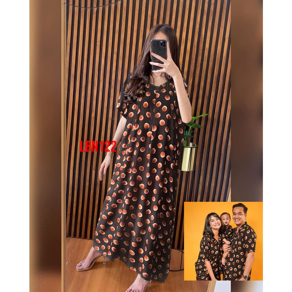 Daster Panjang Busui Semata Kaki Rinrin Collection-LBN122