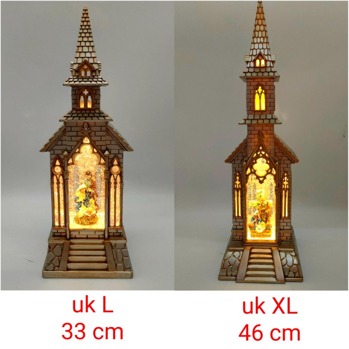 Jual Snow Globe Gereja Besar Kotak Musik Rumah Yesus Music Box Kado Natal Kotak Musik Natal