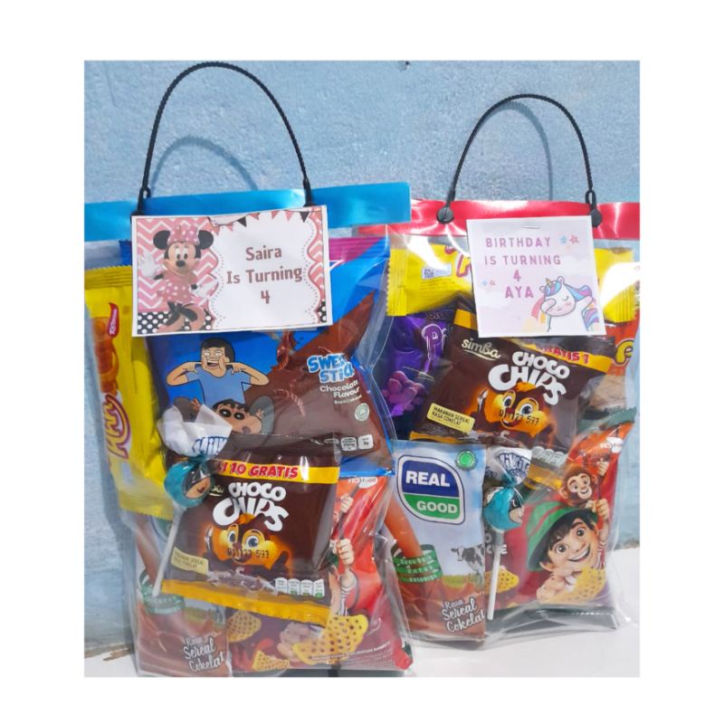 Snack Ulang Tahun Anak Hampers Ultah Praktis Free Card