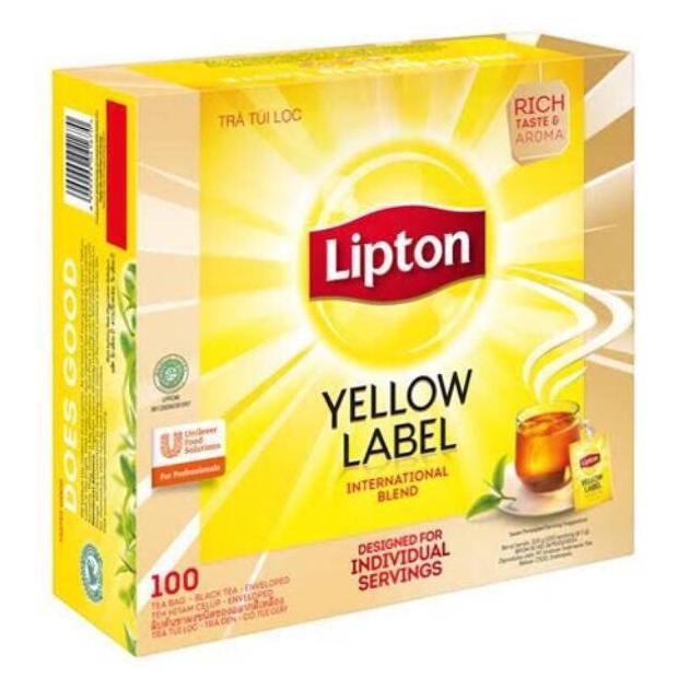 

w2fit Lipton Yellow Label Tea Teh No Envelope isi 100 sheet @2gr