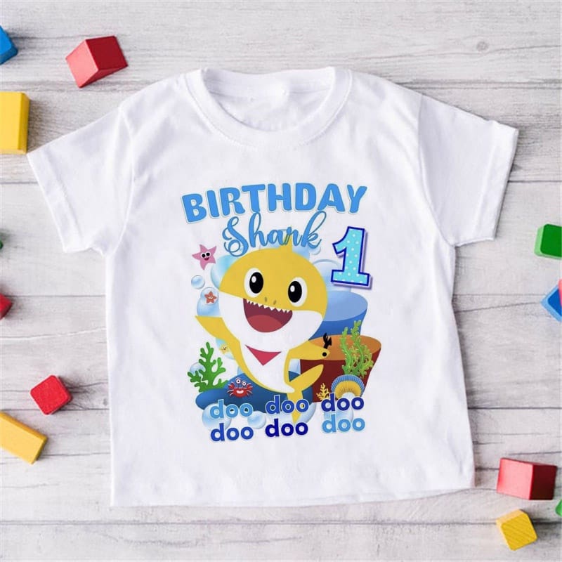 MYSTIQUE.ID-BAJU KAOS BIRTHDAY SHARK DODODO T-SHIRT LUCU DAN AESTHETIC