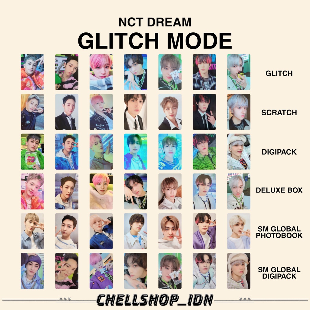 PHOTOCARD NCT DREAM GLITCH MODE