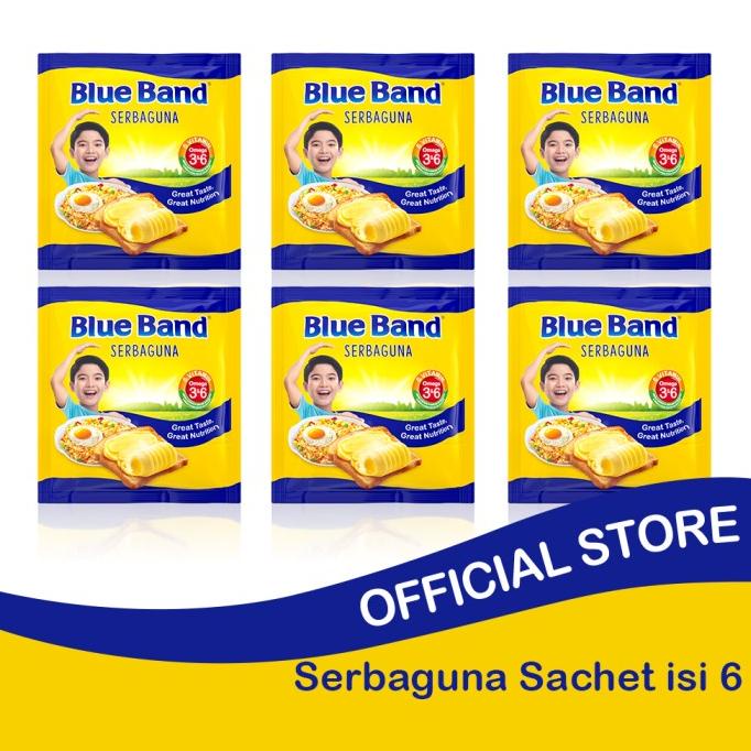 

Blue Band Serbaguna Margarine Sachet 200gr isi 6 TERLARIS TERPERCAYA ORIGINAL