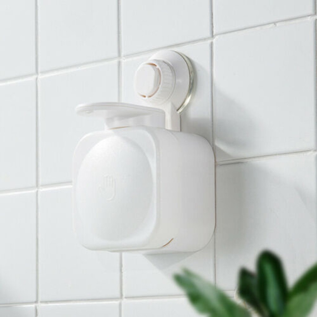 (BOW) Tempat Sabun Dengan Suction Cup / Hand Soap Dispenser Waterproof / Tempat Dispenser Sabun Cair